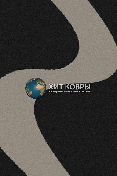 Российский ковер прямоугольный Platinum t616 черный серый